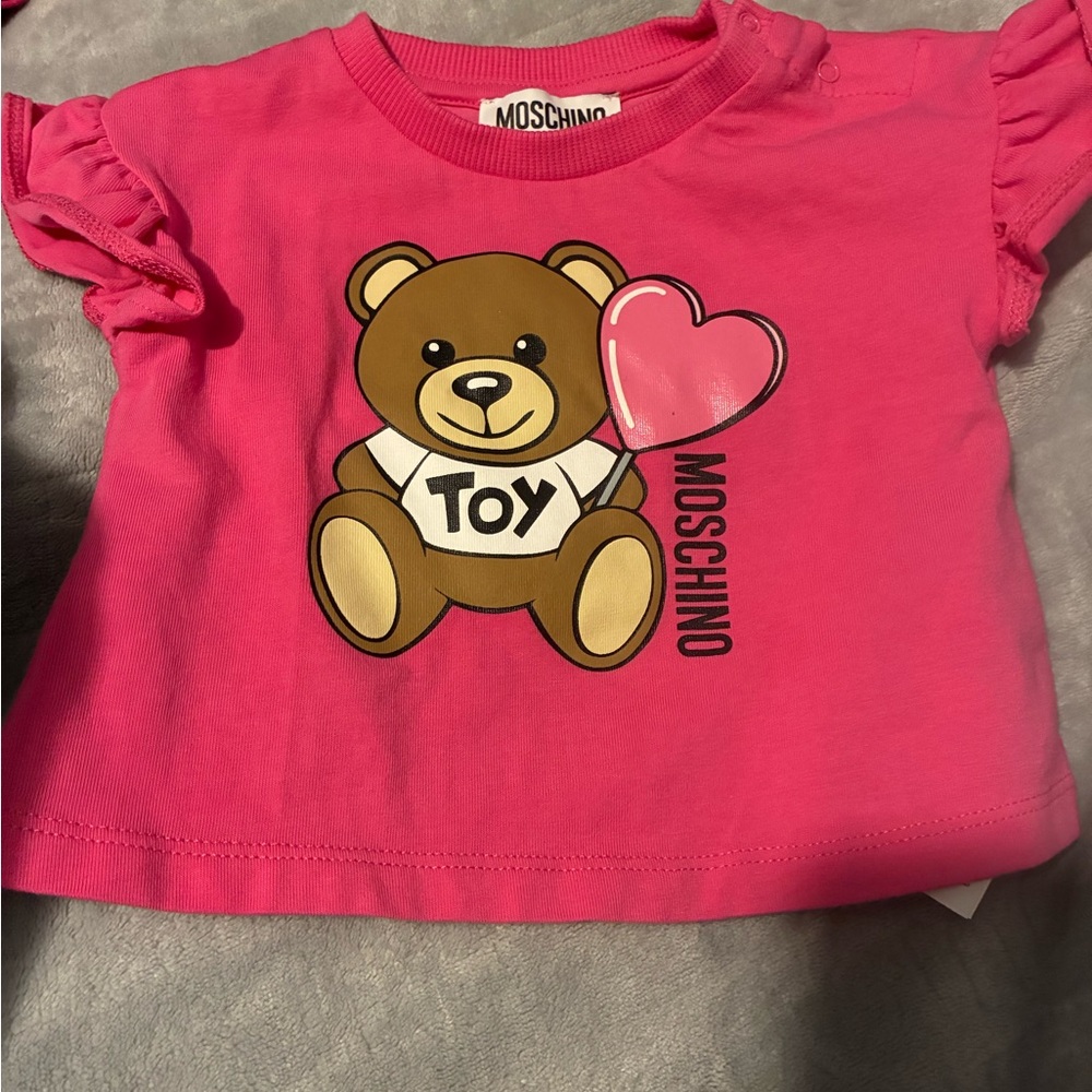 Moschino Pink Teddy Bear Toy Shirt